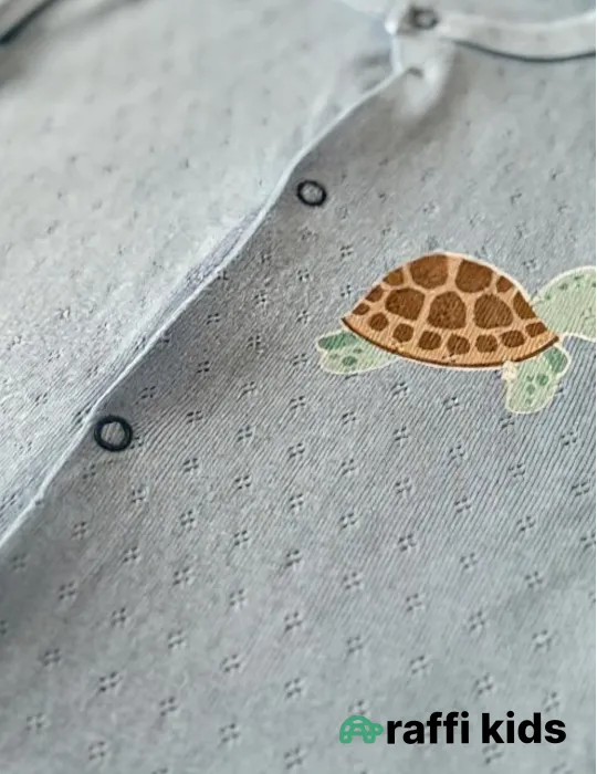 Tısbağa dostum rumper– 3-6 ay türkiyə istehsalı pambıq uşaq geyimi|Raffikids