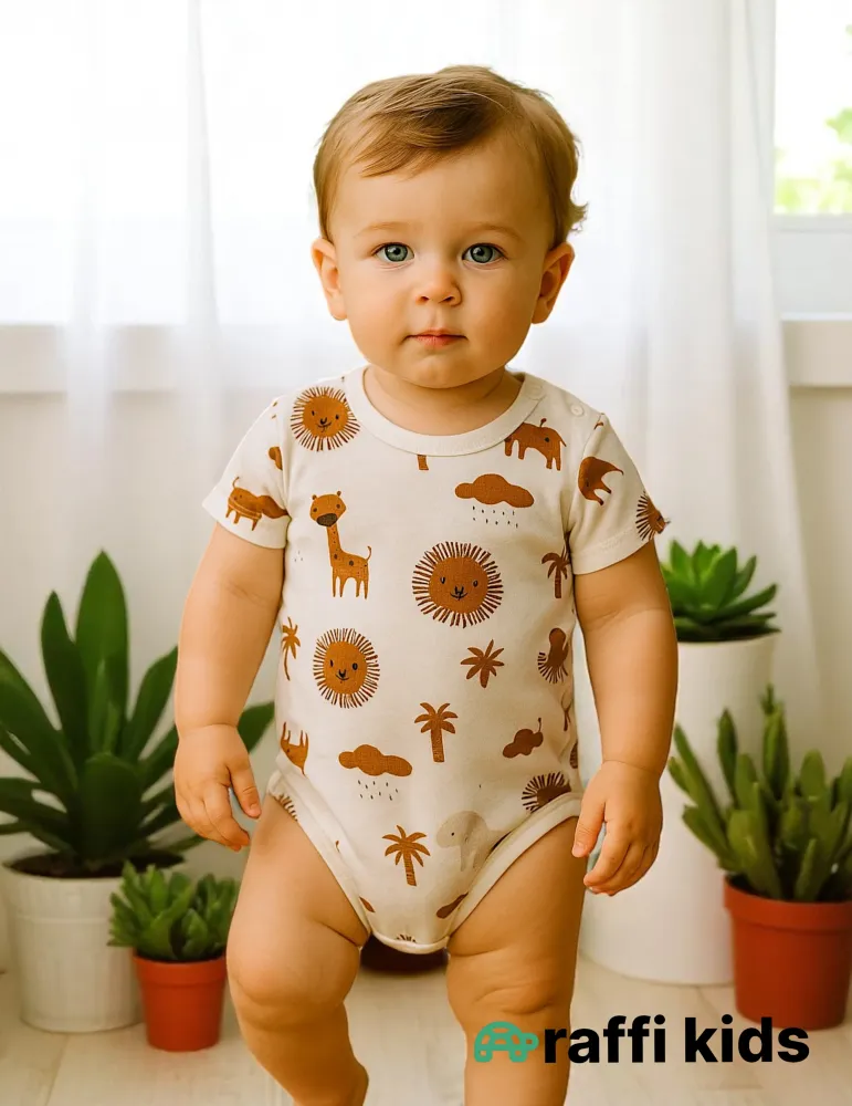 0-18 aylıq uşaqlar üçün yay sezon qisaqol sortik dəsti | sun and surf