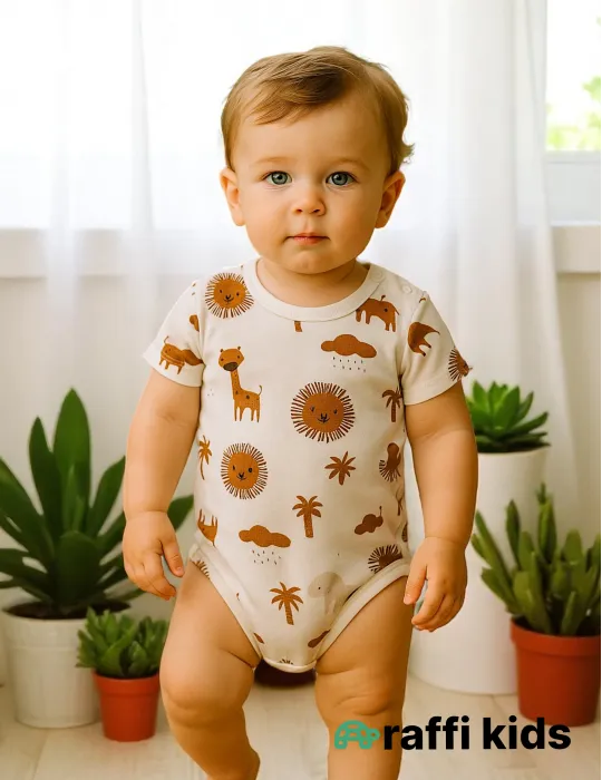 0-18 aylıq uşaqlar üçün yay sezon qisaqol sortik dəsti | sun and surf