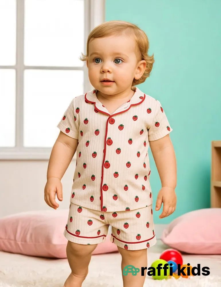 0-18 aylıq uşaqlar üçün yay sezon qisaqol sortik dəsti | sun and surf