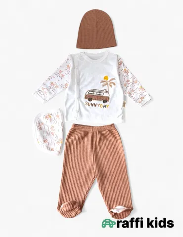 Günəşli günlər – 0-3 ay türkiyə istehsalı pambıq uşaq geyimi|Raffikids 2