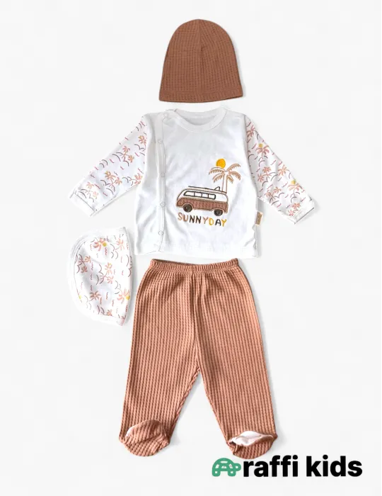 Günəşli günlər – 0-3 ay türkiyə istehsalı pambıq uşaq geyimi|Raffikids