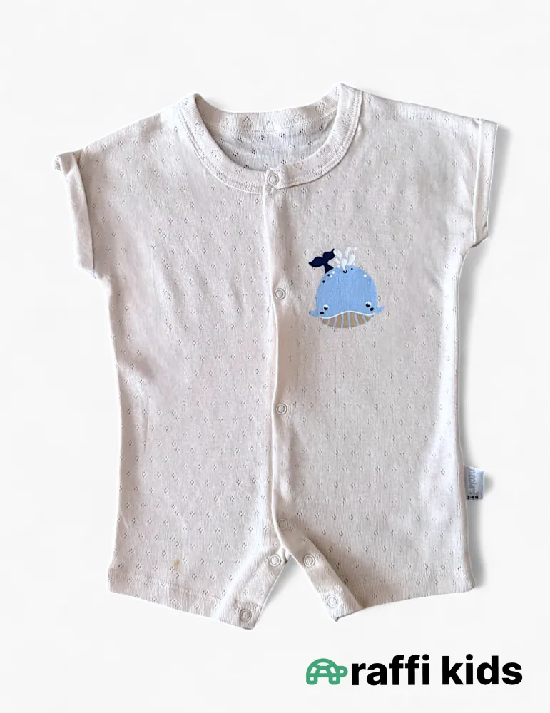 Balina dostum rumper– 3-6 ay türkiyə istehsalı pambıq uşaq geyimi|Raffikids