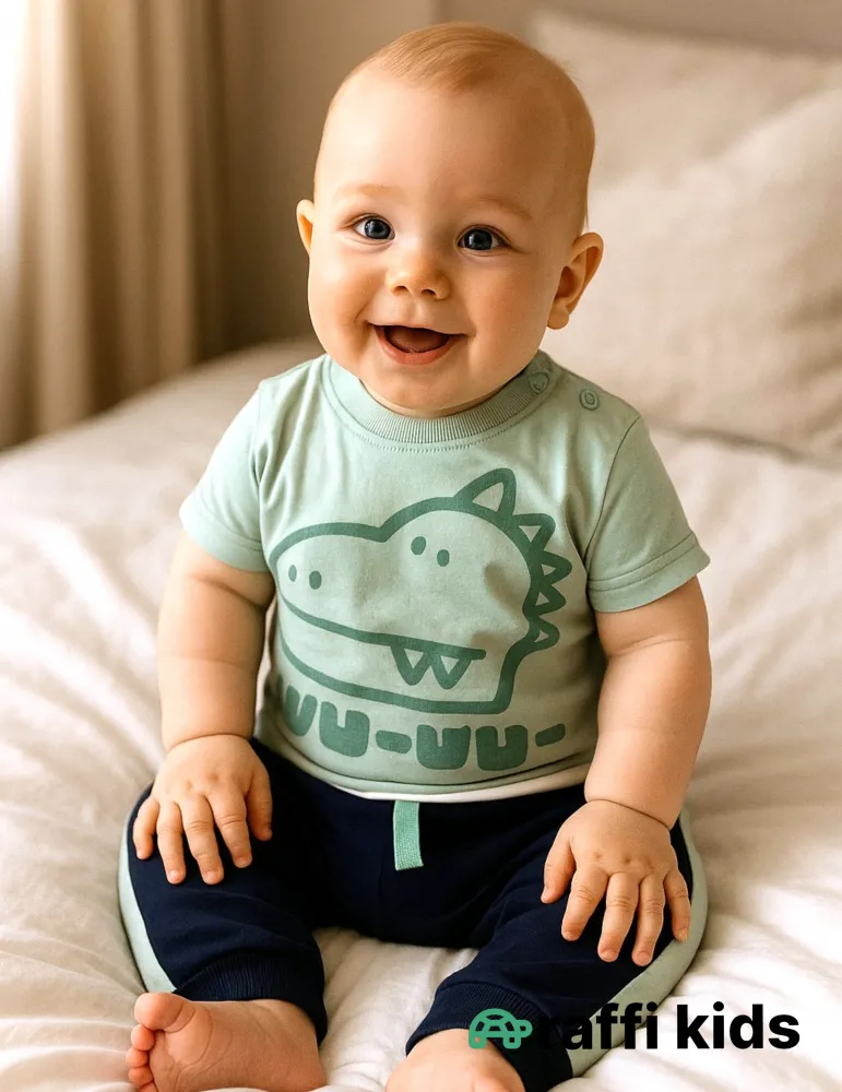 0-18 aylıq uşaqlar üçün yay sezon qisaqol sortik dəsti | sun and surf