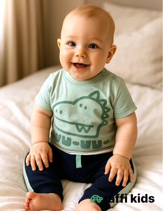 0-18 aylıq uşaqlar üçün yay sezon qisaqol sortik dəsti | sun and surf