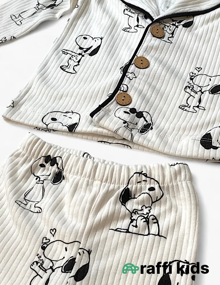 Snoopy pijama – 0-24 ay türkiyə istehsalı pambıq uşaq geyimi|Raffikids