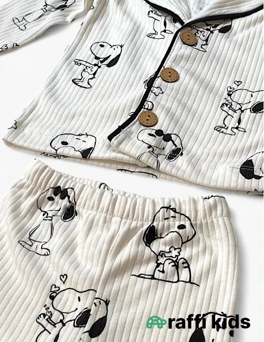 Snoopy pijama – 0-24 ay türkiyə istehsalı pambıq uşaq geyimi|Raffikids