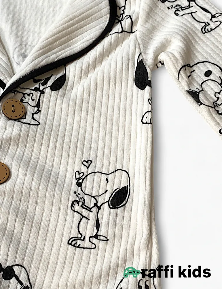 Snoopy pijama – 0-24 ay türkiyə istehsalı pambıq uşaq geyimi|Raffikids