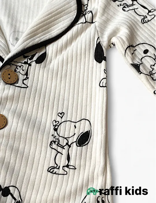 Snoopy pijama – 0-24 ay türkiyə istehsalı pambıq uşaq geyimi|Raffikids