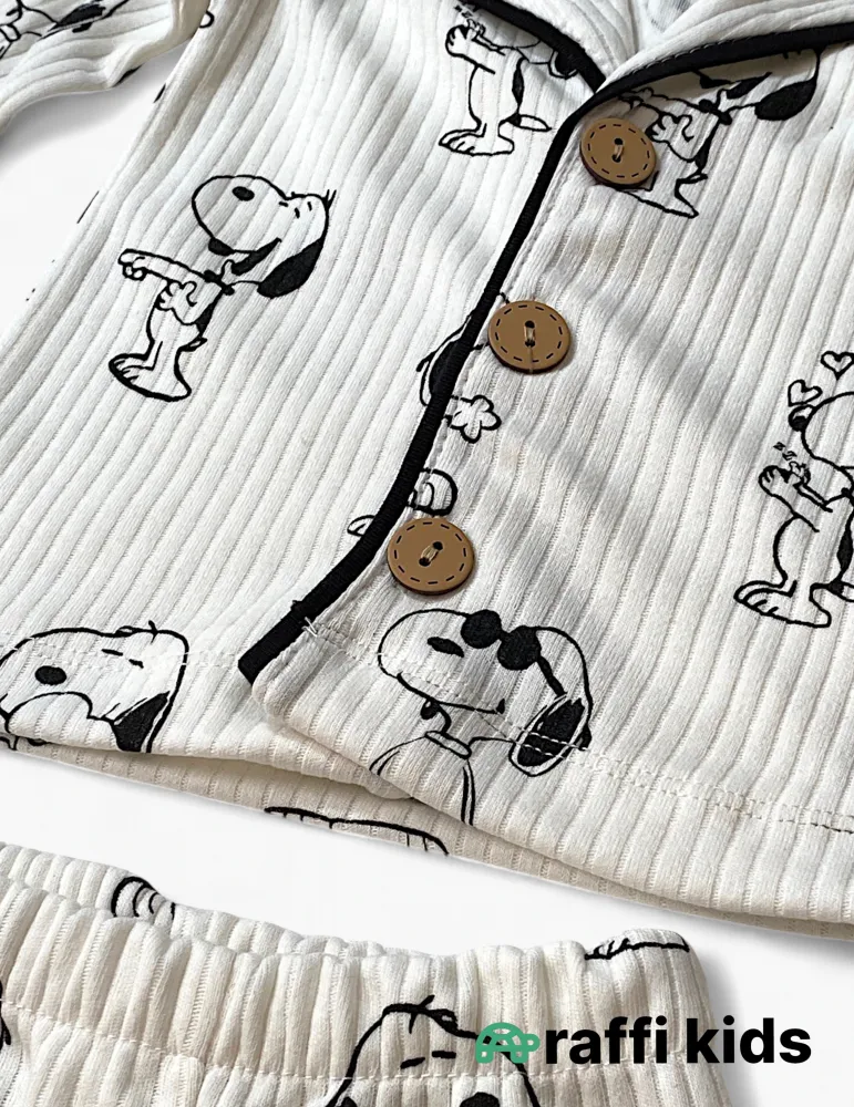 Snoopy pijama – 0-24 ay türkiyə istehsalı pambıq uşaq geyimi|Raffikids