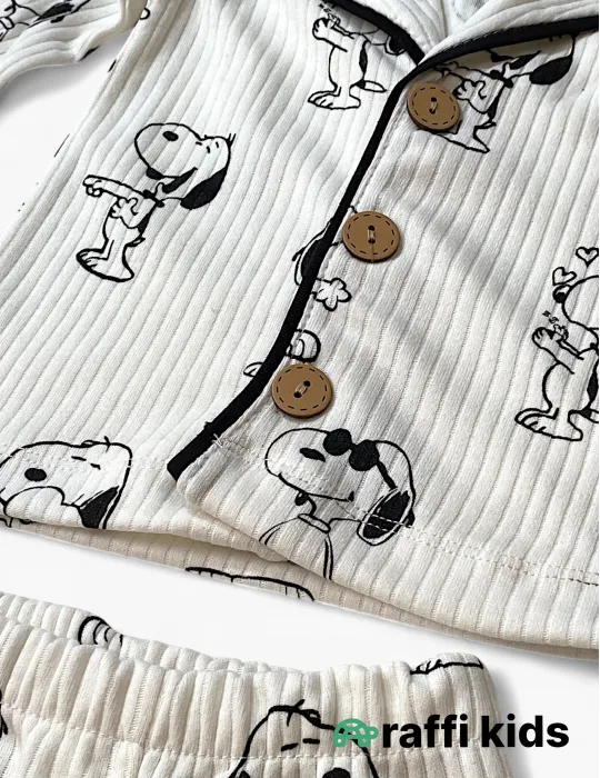 Snoopy pijama – 0-24 ay türkiyə istehsalı pambıq uşaq geyimi|Raffikids