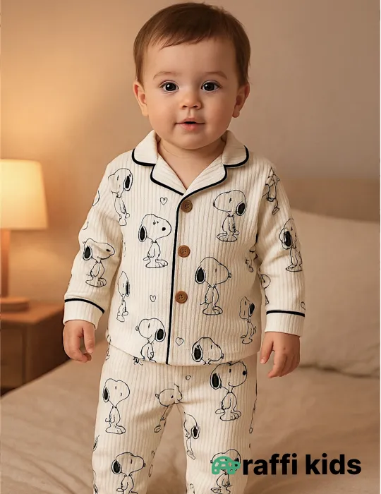 Snoopy pijama – 0-24 ay türkiyə istehsalı pambıq uşaq geyimi|Raffikids