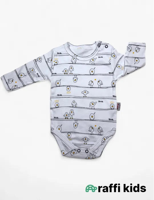 Sərçələr uzunqol body - türkiyə istehsalı pambıq uşaq geyimi|Raffikids
