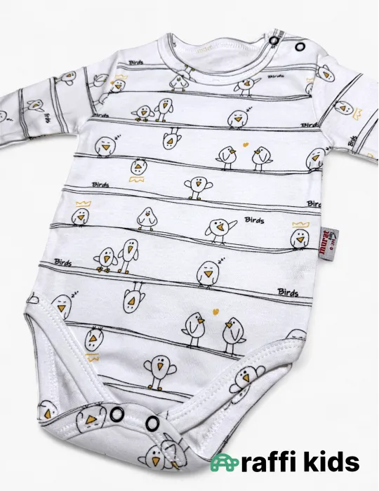 Sərçələr uzunqol body - türkiyə istehsalı pambıq uşaq geyimi|Raffikids