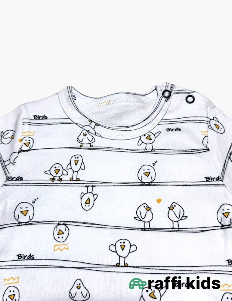 Sərçələr uzunqol body - türkiyə istehsalı pambıq uşaq geyimi|Raffikids