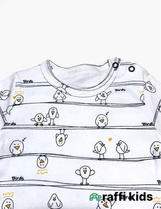 Sərçələr uzunqol body - türkiyə istehsalı pambıq uşaq geyimi|Raffikids