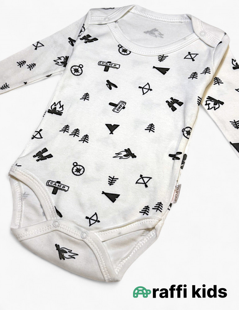 Camping uzunqol body - türkiyə istehsalı pambıq uşaq geyimi|Raffikids