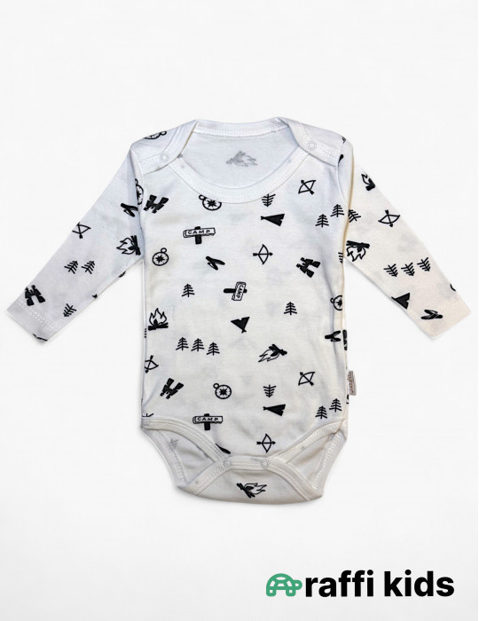 Camping uzunqol body - türkiyə istehsalı pambıq uşaq geyimi|Raffikids