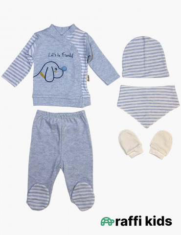 Lets be friend 5-li dəst -  türkiyə istehsalı pambıq uşaq geyimi|Raffikids 2