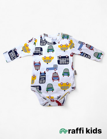 Maşınlar uzunqol body - türkiyə istehsalı pambıq uşaq geyimi|Raffikids 2