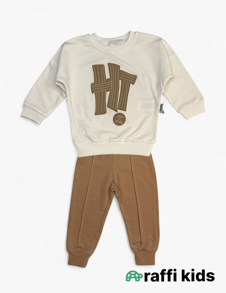 Hello my baby 2-li dəst - türkiyə istehsalı pambıq uşaq geyimi|Raffikids