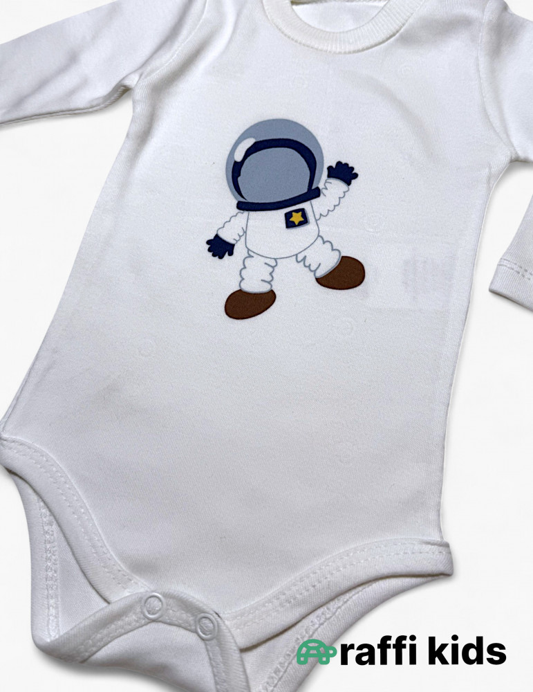 Kosmonavt 3-lü dəst - türkiyə istehsalı pambıq uşaq geyimi|Raffikids