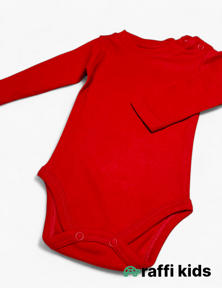 Qırmızı ürəklər 3-lü dəst - türkiyə istehsalı pambıq uşaq geyimi|Raffikids