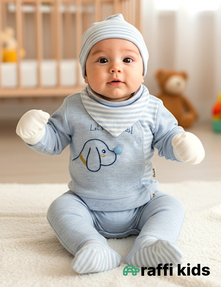 Lets be friend 5-li dəst -  türkiyə istehsalı pambıq uşaq geyimi|Raffikids