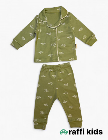 Müdrük tısbağa 2-li dəst - türkiyə istehsalı pambıq uşaq geyimi|Raffikids 2