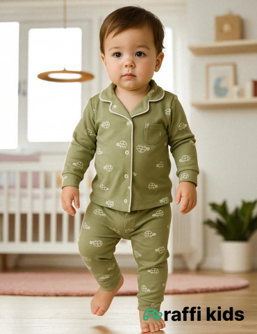 Müdrük tısbağa pijama 2-li dəst