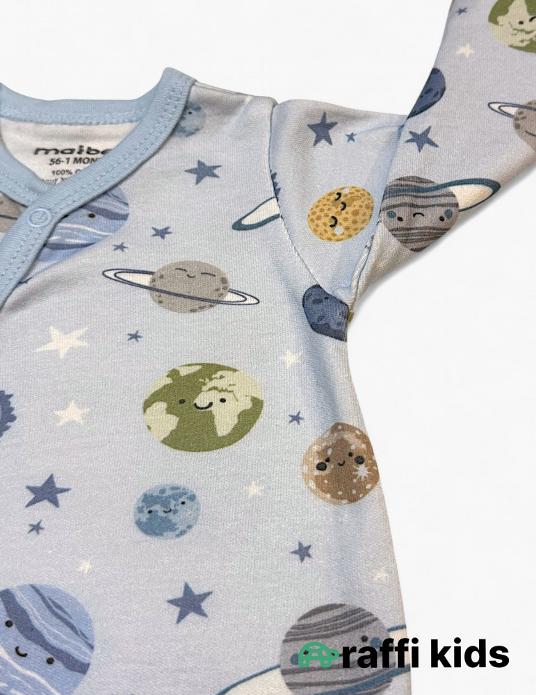 Planetler özündən əlcəkli ayaqı bağlı tulum-türkiyə istehsalı pambıq uşaq geyimi|Raffikids