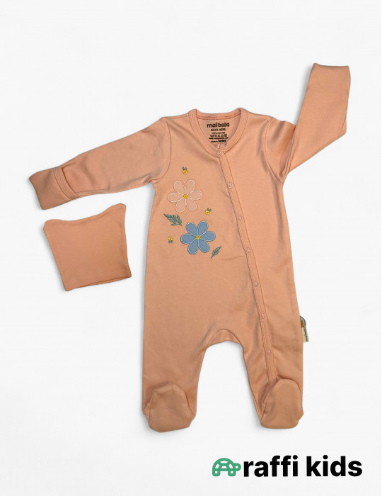 Payız özündən əlcəkli ayaqı bağlı tulum - türkiyə istehsalı pambıq uşaq geyimi|Raffikids