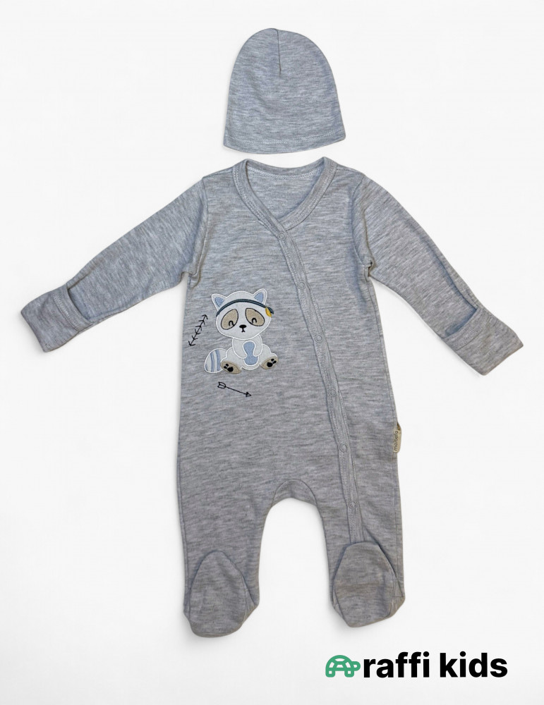 Rakun dostum özündən əlcəkli ayaqı bağlı tulum|Raffikids