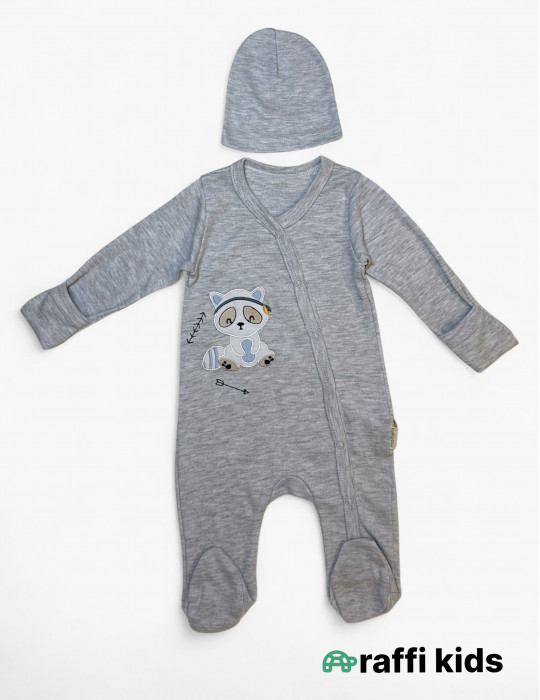 Rakun dostum özündən əlcəkli ayaqı bağlı tulum|Raffikids