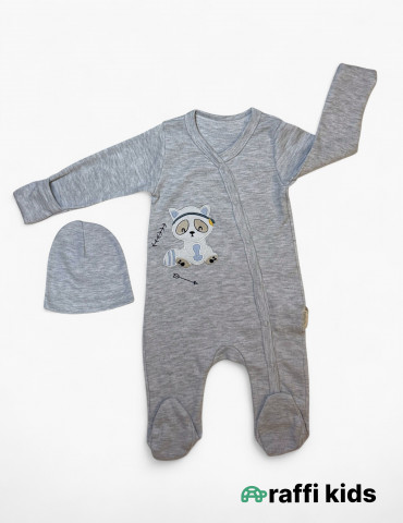 Rakun dostum özündən əlcəkli ayaqı bağlı tulum|Raffikids 2