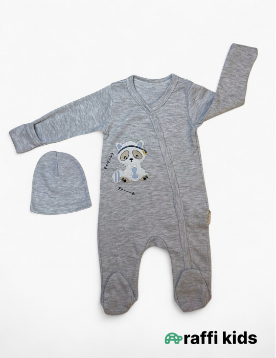 Rakun dostum özündən əlcəkli ayaqı bağlı tulum|Raffikids