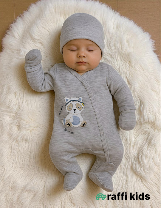 Rakun dostum özündən əlcəkli ayaqı bağlı tulum|Raffikids