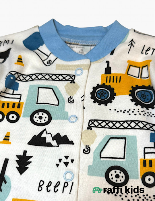 Traktor pijama 2-li dəst-türkiyə istehsalı pambıq uşaq geyimi|Raffikids