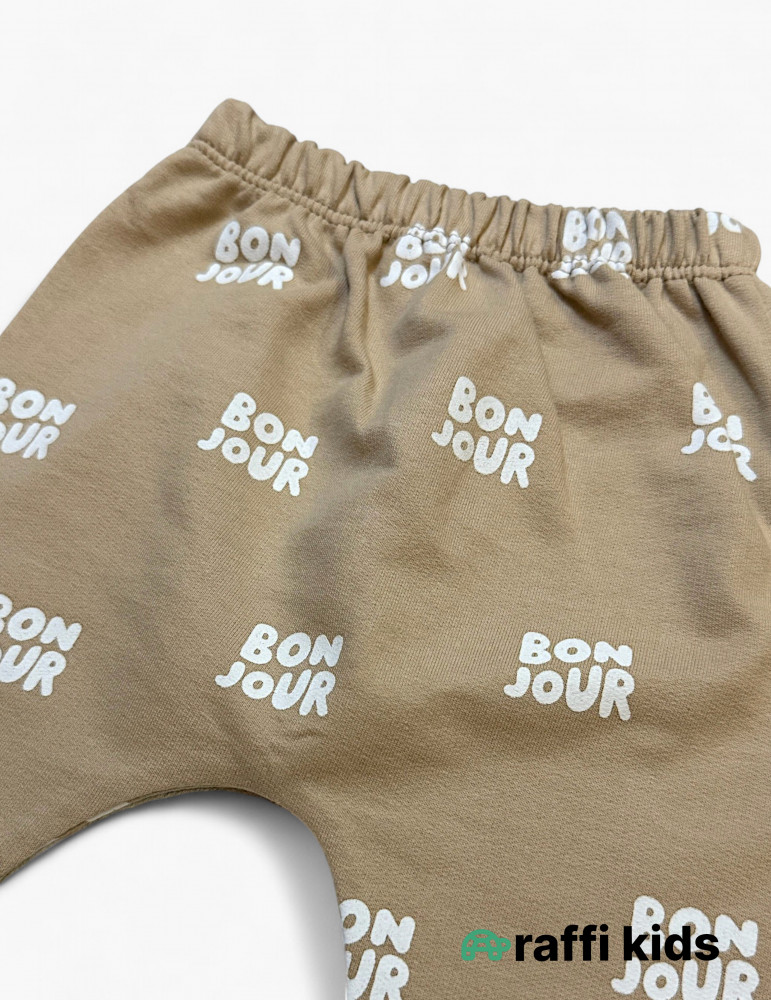 Bonjour 2-li dəst - türkiyə istehsalı pambıq uşaq geyimi|Raffikids