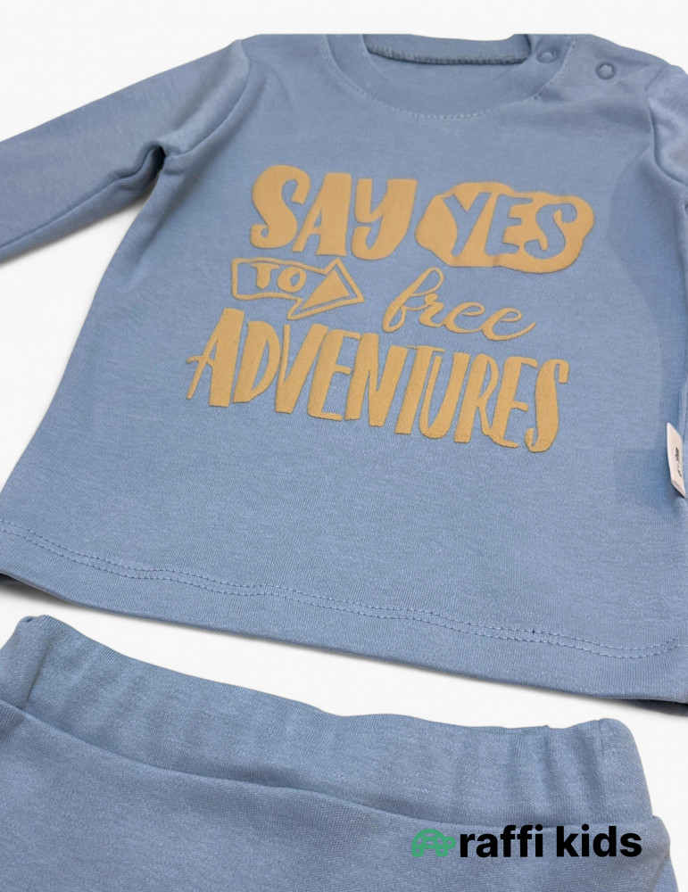 Balaca səyahətçi 3-lü balonka dəst- türkiyə istehsalı pambıq uşaq geyimi|Raffikids