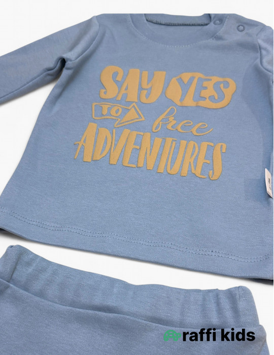 Balaca səyahətçi 3-lü balonka dəst- türkiyə istehsalı pambıq uşaq geyimi|Raffikids