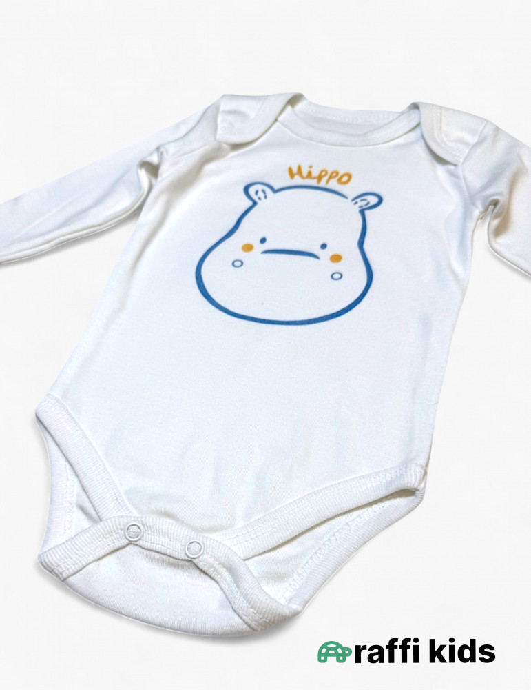 Hippo 3-lü dəst - türkiyə istehsalı pambıq uşaq geyimi|Raffikids