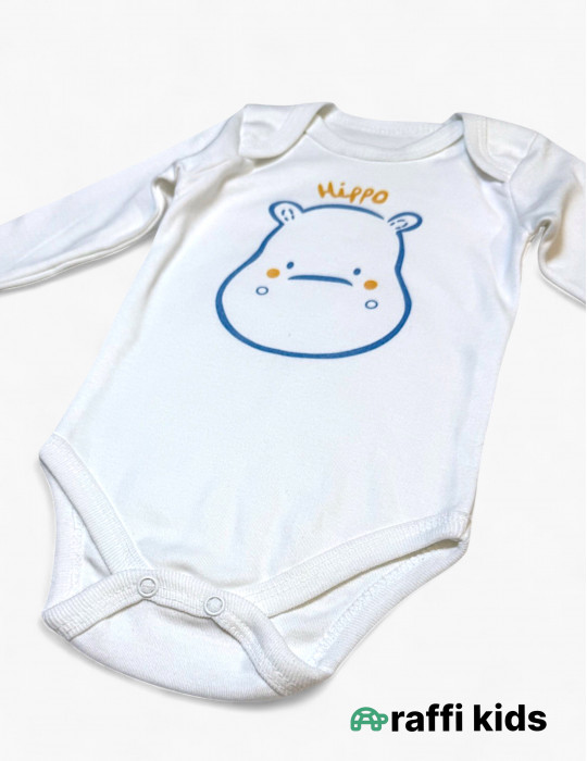 Hippo 3-lü dəst - türkiyə istehsalı pambıq uşaq geyimi|Raffikids