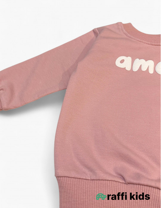 Amour 2-li dəst-türkiyə istehsalı pambıq uşaq geyimi|Raffikids