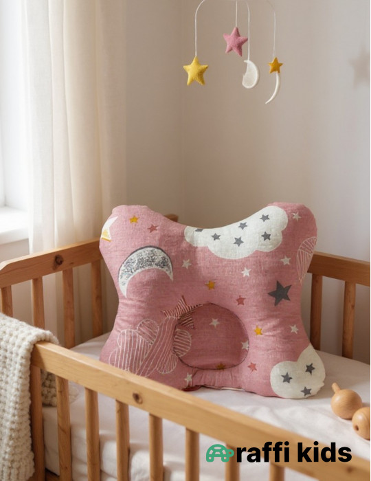 Çəhrayı körpə yastığı - türkiyə istehsalı pambıq uşaq geyimi|Raffikids