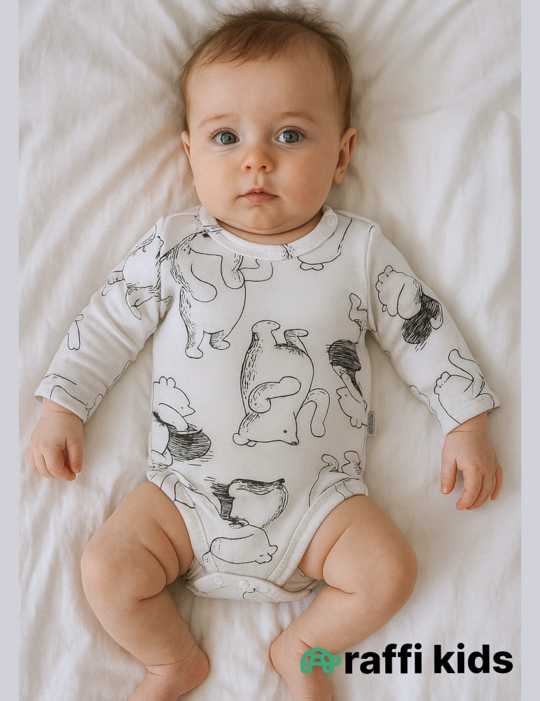 3-lü uzunqol body seti (6-9 aylıq körpələr üçün)|Raffikids