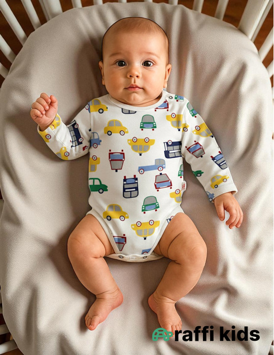 3-lü uzunqol body seti (6-9 aylıq körpələr üçün)|Raffikids