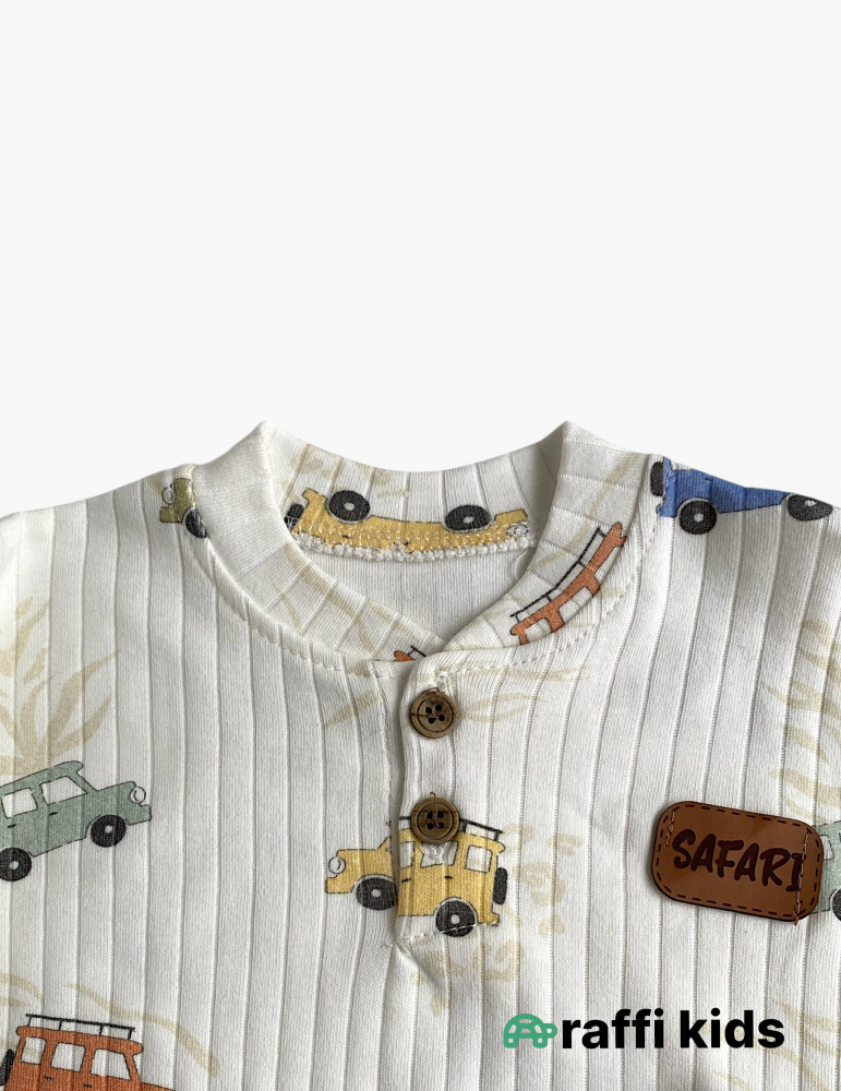 Mənim maşınlarım 2-li dəst-türkiyə istehsalı pambıq uşaq geyimi|Raffikids