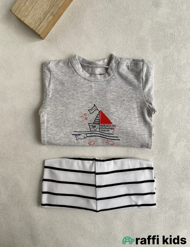 Balaca dənizçi pijama-türkiyə istehsalı pambıq uşaq geyimi|Raffikids
