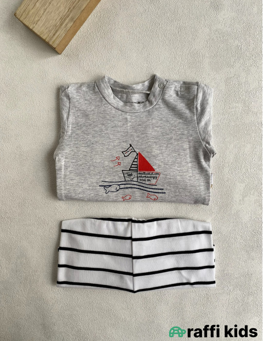 Balaca dənizçi pijama-türkiyə istehsalı pambıq uşaq geyimi|Raffikids